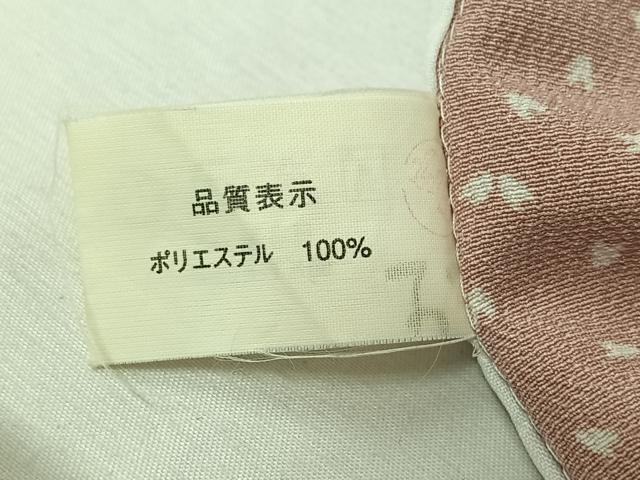 平和屋着物▽小紋　単衣　舞桜文　洗える着物　AABL0567jh