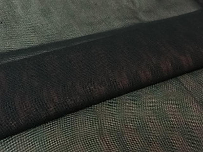 平和屋着物▽羽織　スリーシーズン　春夏秋　塵除け　黒地　正絹　逸品　AABL0569jh