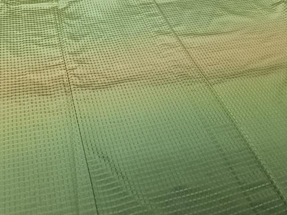 平和屋着物▽訪問着　お召　単衣　霞文　暈し染め　正絹　逸品　AABL0572jh
