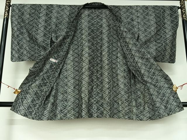 平和屋着物▽道行コート　スリーシーズン　春夏秋　塵除け　幾何学文様　三越扱い　ロング丈　AABL0574jh