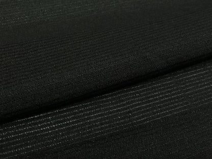平和屋着物▽黒紋付　羽織　スリーシーズン　春夏秋　塵除け　正絹　逸品　AABL0576jh