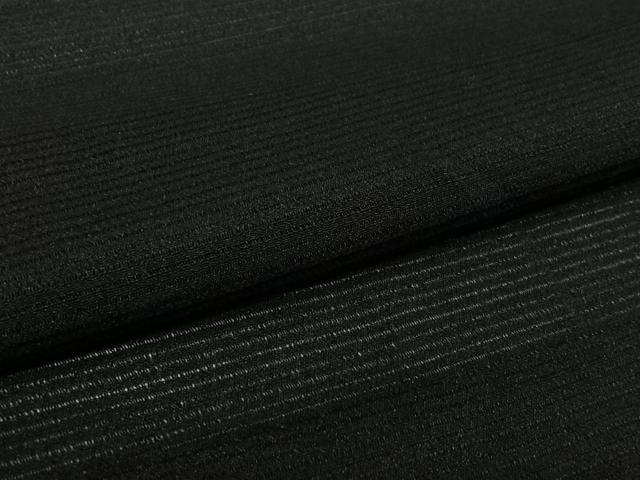 平和屋着物▽黒紋付　羽織　スリーシーズン　春夏秋　塵除け　正絹　逸品　AABL0576jh