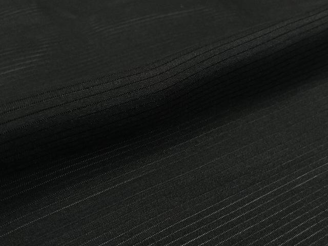 平和屋着物▽男性　黒紋付　羽織　正絹　逸品　未使用　AABL0581jh