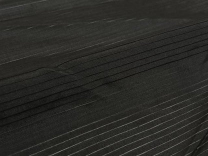 平和屋着物▽男性　羽織　スリーシーズン　春夏秋　塵除け　黒地　ロング丈　正絹　逸品　AABL0585jh