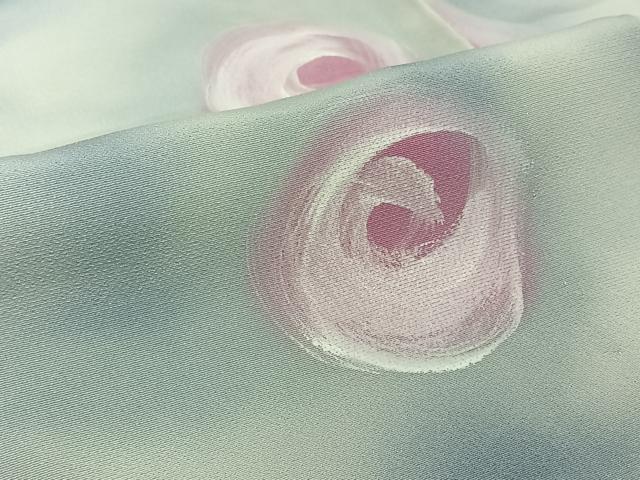 平和屋着物▽上質な小紋　単衣　丸文　ろうけつ染め　暈し染め　正絹　逸品　未使用　AABL0586jh