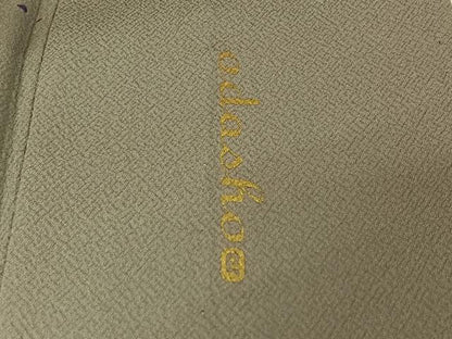 平和屋着物▽京都の老舗呉服メーカー ODASHO　小田章　小紋　単衣　霞文　正絹　逸品　AABL0593jh