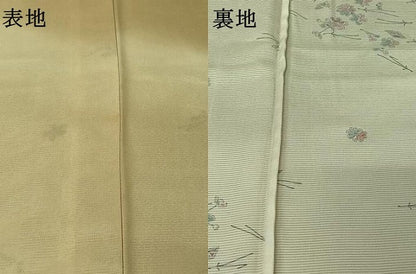平和屋着物▽訪問着　無双　紗袷　紗×絽　手描き　吹き寄せ文　暈し染め　正絹　逸品　AABL0594jh