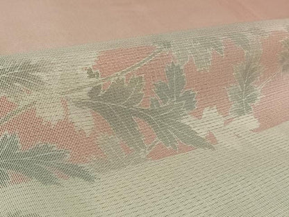 平和屋着物▽訪問着　無双　紗袷　紗×絽　草花文　銀彩　ロング丈　正絹　逸品　AABL0598jh