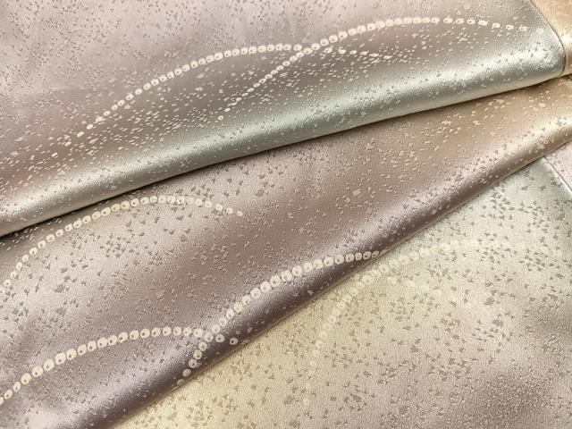 平和屋着物●上質な小紋　芝　暈し染め　正絹　逸品　AABL0601ph
