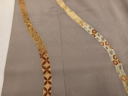 平和屋着物●訪問着　刺繍　吉祥文　金彩　正絹　逸品　AABL0609ph