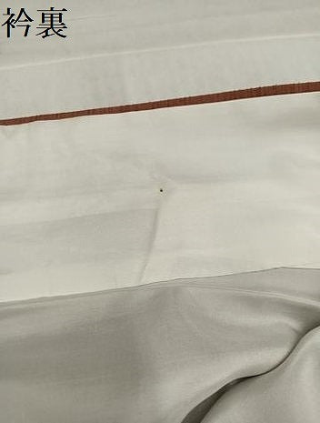 平和屋着物●本生紬　色無地　伽羅色　鈴乃屋扱い　証紙付き　正絹　逸品　AABL0617ph