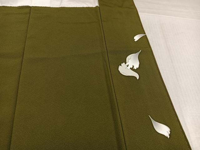 平和屋着物●豪華振袖　花蝶文　暈し染め　金彩　正絹　逸品　AABL0622ph