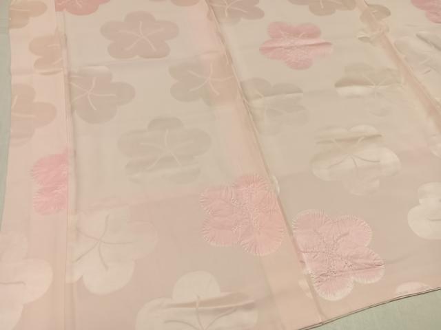 平和屋着物●振袖用長襦袢　袷　絞り　梅　正絹　逸品　AABL0624ph