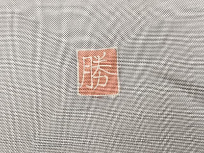 平和屋着物●白山紬　訪問着　友禅　作家物　枝花文　ロング丈　正絹　逸品　AABL0628ph