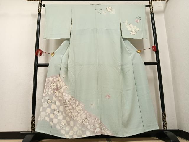 平和屋着物●訪問着　辻が花　絞り　正絹　逸品　AABL0629ph