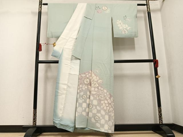 平和屋着物●訪問着　辻が花　絞り　正絹　逸品　AABL0629ph