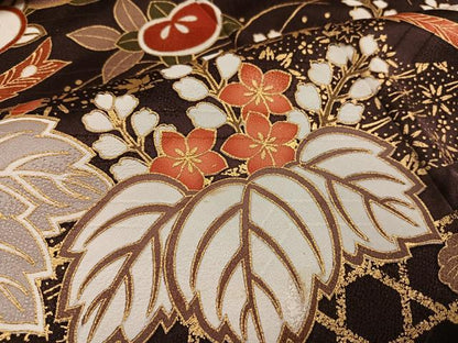 平和屋着物●豪華振袖　鳳凰花文　暈し染め　金彩　正絹　逸品　AABL0635ph