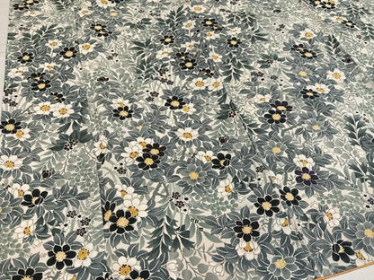 平和屋着物●上質な小紋　草花文　正絹　逸品　未使用　AABL0640ph