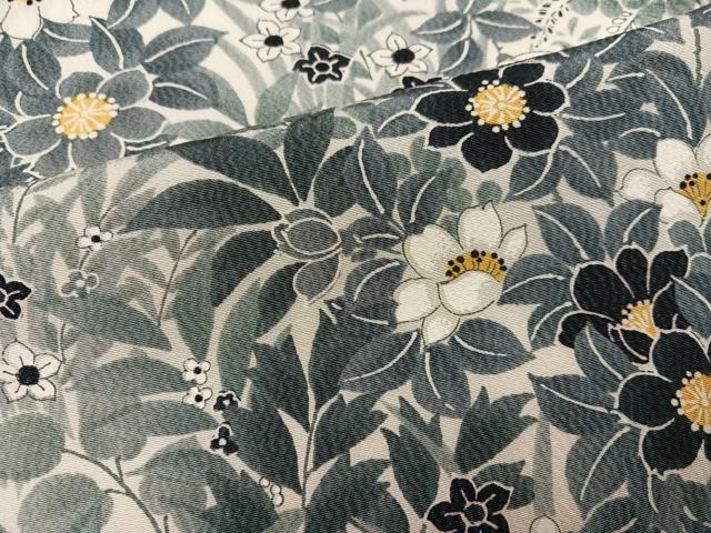 平和屋着物●上質な小紋　草花文　正絹　逸品　未使用　AABL0640ph
