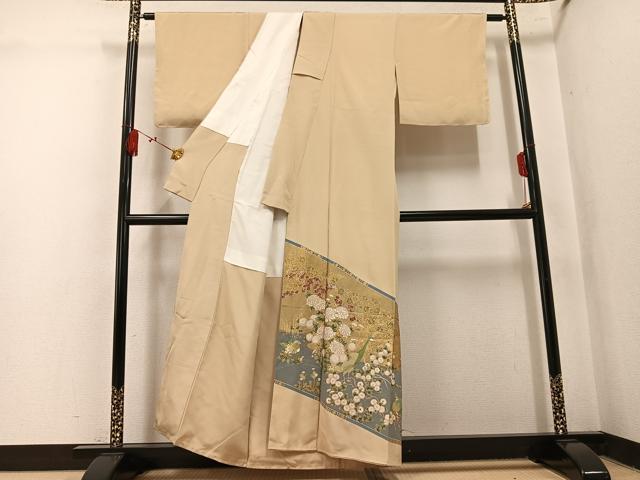 平和屋着物●豪華色留袖　作家物　花鳥文　金彩　正絹　逸品　AABL0649ph