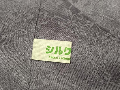 平和屋着物●訪問着　総刺繍　草花文　暈し染め　金糸　正絹　逸品　未使用　AABL0661ph