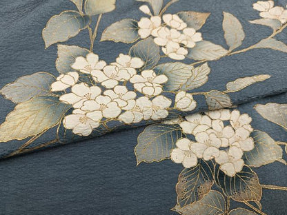平和屋着物●訪問着　作家物　紫陽花　金彩　正絹　逸品　AABL0662ph