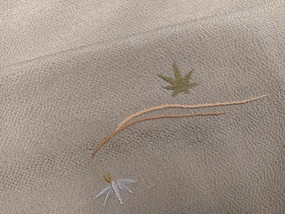 平和屋着物●訪問着　総刺繍　浜松舟文　鬼しぼ縮緬　正絹　逸品　AABL0664ph