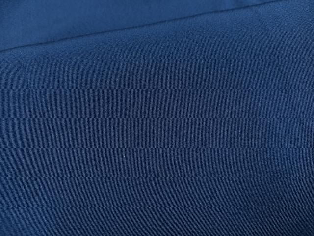 平和屋着物●上質な色無地　青褐色　正絹　逸品　AABL0666ph