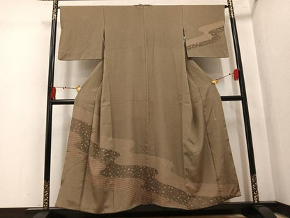 平和屋着物●訪問着　寺山存男　玩具文　正絹　逸品　AABL0667ph