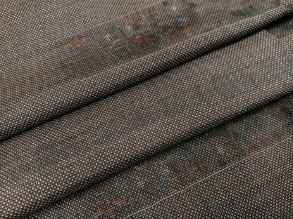平和屋着物●本場大島紬　9マルキ　横段花文　正絹　逸品　AABL0672ph