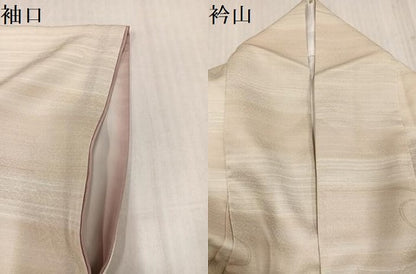 平和屋着物●上質な小紋　横段文　正絹　逸品　AABL0673ph