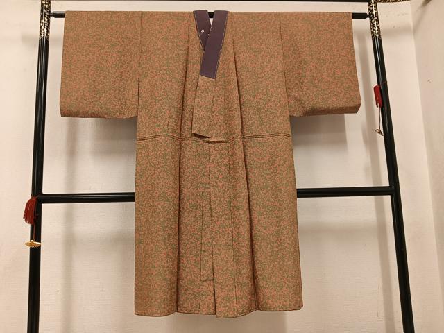 平和屋着物●長襦袢　無双仕立て　霞文　正絹　逸品　AABL0684ph
