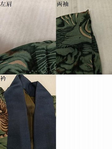 平和屋着物●男性　長襦袢　袷　龍　虎　AABL0685ph