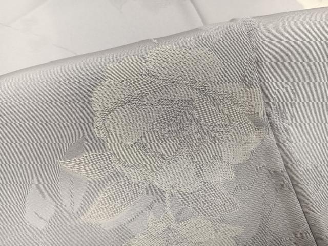 平和屋着物●上質な小紋　地紋起こし　草花文　暈し染め　正絹　逸品　未使用　AABL0688ph