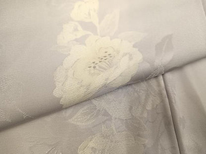 平和屋着物●上質な小紋　地紋起こし　草花文　暈し染め　正絹　逸品　未使用　AABL0688ph