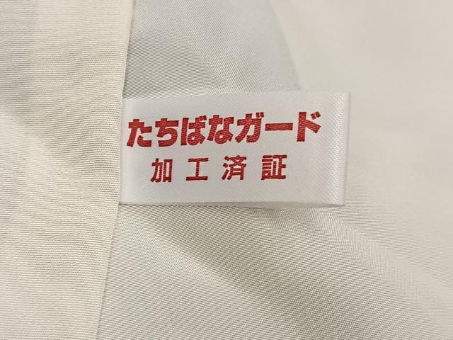 平和屋着物●上質な小紋　地紋起こし　草花文　暈し染め　正絹　逸品　未使用　AABL0688ph