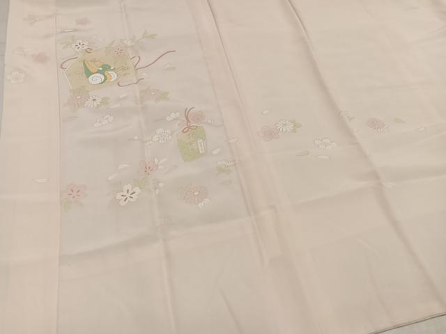 平和屋着物●長襦袢　無双仕立て　龍　絵馬　お守り　正絹　逸品　AABL0689ph