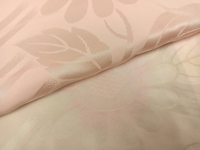 平和屋着物●振袖用長襦袢　袷　草花地紋　暈し染め　正絹　逸品　AABL0703ph