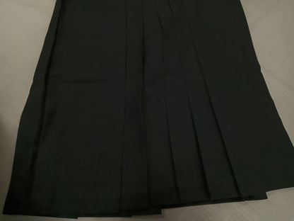 平和屋着物●女性　行灯袴　黒地　洗える着物　AABL0708ph