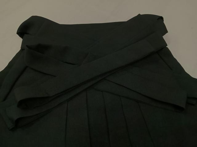 平和屋着物●女性　行灯袴　黒地　洗える着物　AABL0708ph