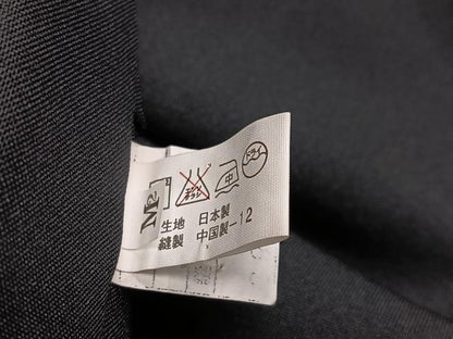平和屋着物●女性　行灯袴　黒地　洗える着物　AABL0708ph