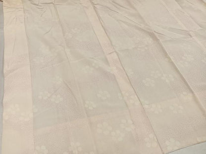 平和屋着物●長襦袢　無双仕立て　梅文　半衿刺繍　正絹　逸品　AABL0711ph