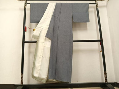 平和屋着物●江戸小紋　鮫小紋柄　正絹　逸品　AABL0715ph