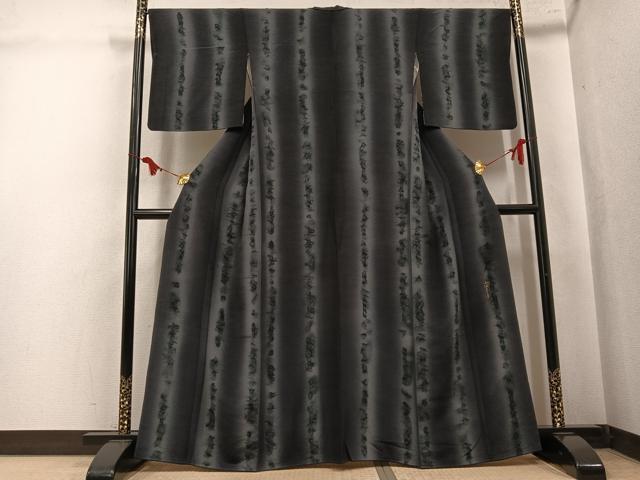 平和屋着物●小堀三千尋　小紋　間道　暈し染め　ほていや扱い　正絹　逸品　AABL0722ph