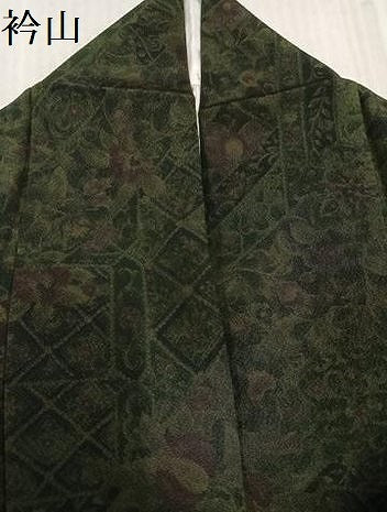 平和屋着物○訪問着 草花文 金彩 さが美扱い 正絹 逸品 AABL0735ph