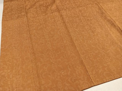 平和屋着物●結城紬　100亀甲　花唐草文　正絹　逸品　未使用　AABL0737ph