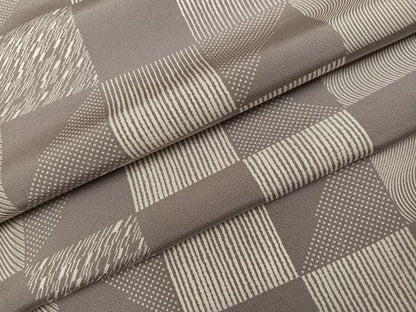 平和屋着物●上質な小紋　市松文様　正絹　逸品　AABL0745ph