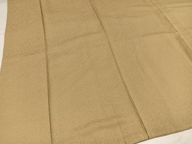 平和屋着物●上質な色無地　榛色　正絹　逸品　AABL0751ph