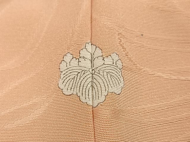 平和屋着物●上質な色無地　花地紋　雄黄色　正絹　逸品　AABL0753ph
