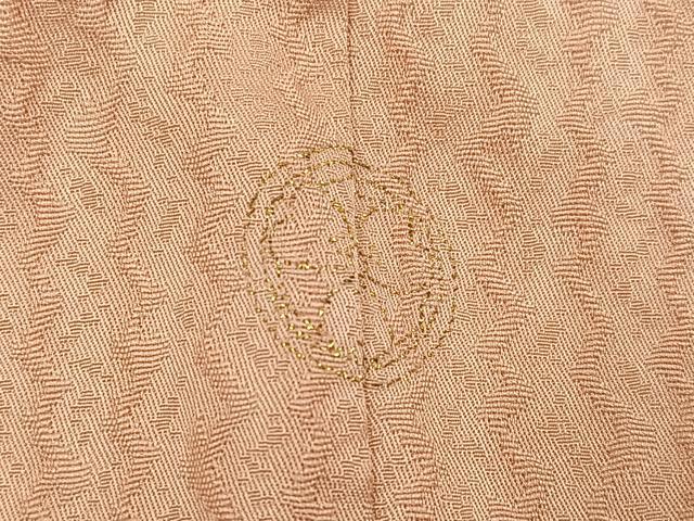 平和屋着物●訪問着　中国三大刺繍　スワトウ刺繍　汕頭刺繍　総刺繍　地紙花文　暈し染め　金糸　正絹　逸品　AABL0754ph
